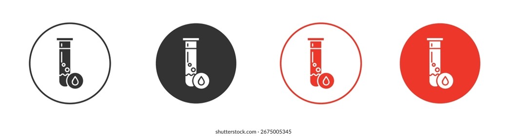 Ícone de exame de sangue para logotipo, símbolo de sinal de vetor para design