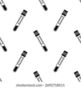 Patrón inconsútil del icono de la prueba de sangre, ilustración médica del Arte vectorial de la prueba de sangre