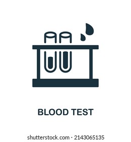 Blood Test icon. Simple element from healthcare collection. Creative Blood Test icon for web design, templates, infographics and more