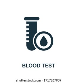 Blood Test icon. Simple illustration from medical equipment collection. Creative Blood Test icon for web design, templates, infographics and more
