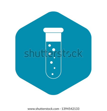 Blood test icon. Simple illustration of blood test vector icon for web