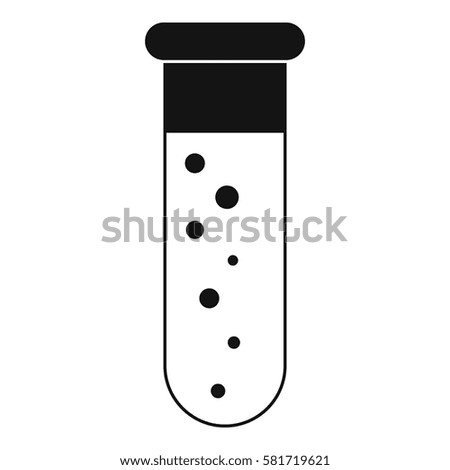 Blood test icon. Simple illustration of blood test vector icon for web