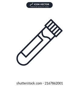 blood test icon symbol template for graphic and web design collection logo vector illustration
