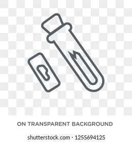 Blood test icon. Trendy flat vector Blood test icon on transparent background from Health and Medical collection. High quality filled Blood test symbol use for web and mobile