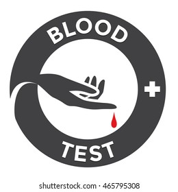 Blood test icon vector illustration isolated on white background