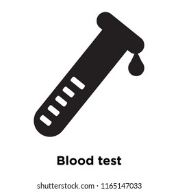 Blood test icon vector isolated on white background, Blood test transparent sign , medical health symbols