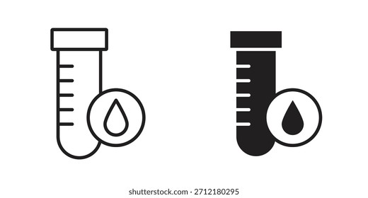 Icono de prueba de sangre en el Vector. Logotipo