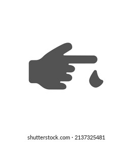 Blood Test icons  symbol vector elements for infographic web