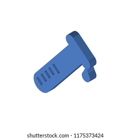 Blood test isometric left top view 3D icon