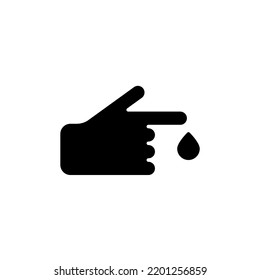Blood Test line icon. Simple element illustration. Blood Test concept outline symbol design.
