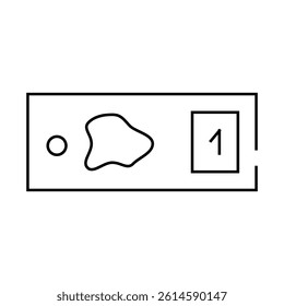 blood test line icon vector. blood test sign. isolated contour symbol black illustration