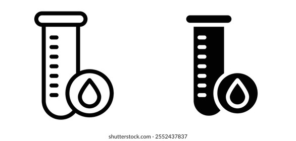 Bluttest Liner Symbol Vektorsatz.