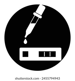 blood test logo vector illustration design