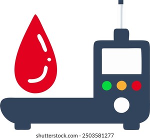 The Blood Test Machine icon represents a device used for analyzing blood samples. 
