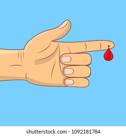 Blood test medical icon vector illustration.