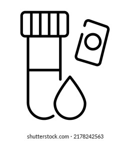 análisis de sangre Diseño de conceptos modernos, ilustración vectorial