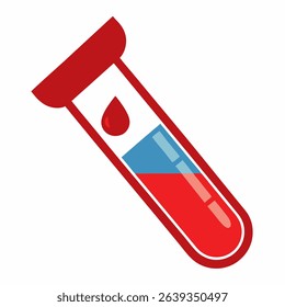 Blood test on white background. Medical treatment.