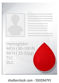 Blood Test Report  - Illustration