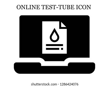 Blood test search icon. Editable Blood test search icon for web or mobile.
