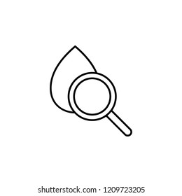 blood test search icon. Element of medicine for mobile concept and web apps icon. Thin line icon for website design and development, app development. Premium icon