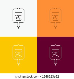 blood, test, sugar test, samples Icon Over Various Background. Line style design, designed for web and app. Eps 10 vector illustration