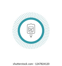 blood, test, sugar test, samples Line Icon. Vector isolated illustration