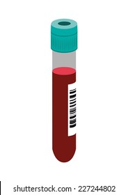 Blood Test Tube Vector Image 