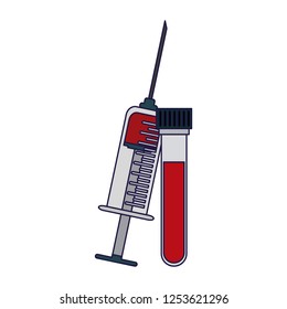 Blood test tubes
