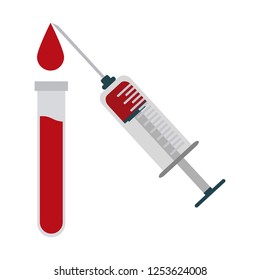 Blood test tubes