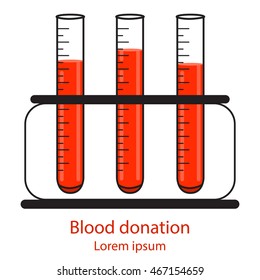 Blood test tubes