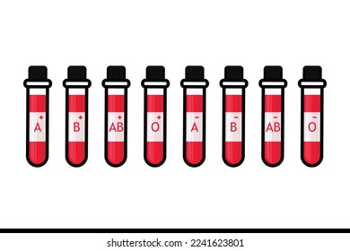 Blood test tubes vector image 