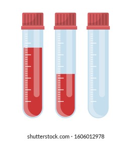 Blood test vector design illustration isolated on white background