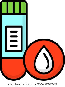 Blood test Vector Icon Design Symbol
