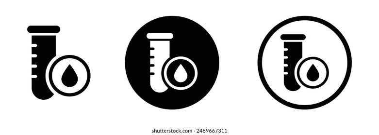Blood test vector icon designs