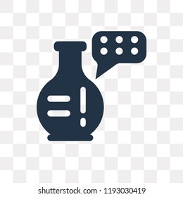 Blood test vector icon isolated on transparent background, Blood test transparency concept can be used web and mobile