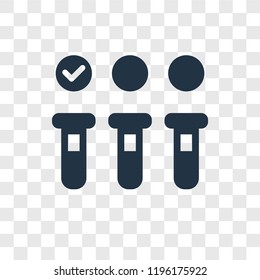 Blood test vector icon isolated on transparent background, Blood test transparency logo concept