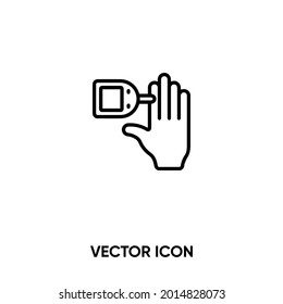 Bluttest, Vektorsymbol. Moderne, einfache flache Vektorgrafik für Website oder mobile app.Blood Symbol, Logo-Illustration. Pixel perfekte Vektorgrafik	