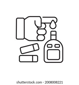 Bluetest Vektorgrafik Symbol Stilgrafik. EPS10 File Nursing und Midwifery Symbol