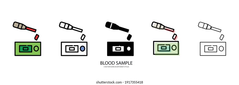 Blood Test Vector Type Icon