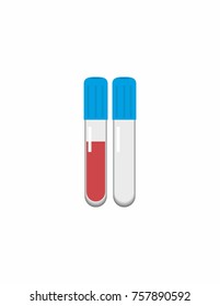 Blood test white background
