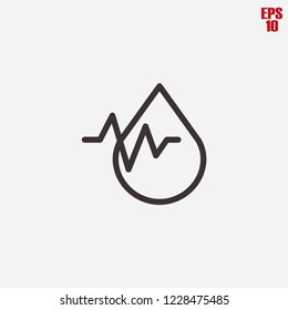 Blood testing icon