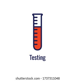 Blood Testing And Work Icon Showing One Aspect Of The Blood Draw Process