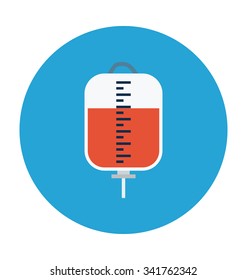 
Blood Transfusion Colored Vector Icon
