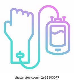 Blood Transfusion Icon Element For Design