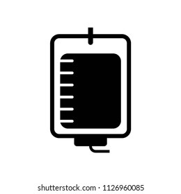 Blood transfusion icon vector icon. Simple element illustration. Blood transfusion symbol design. Can be used for web and mobile.