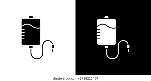 Symbole für Bluttransfusionen. Vektorvorlage Illustration Symbol Pixel perfekt