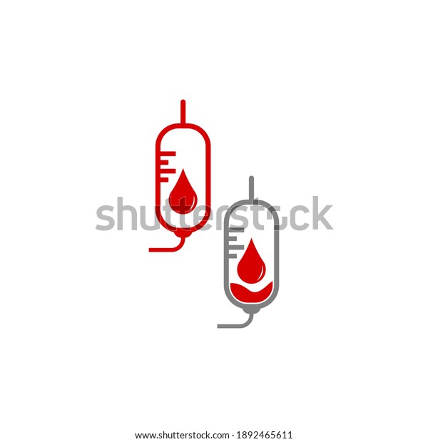 Blood Transfusion Logo Icon Designs Vector Stock Vector (Royalty Free) 1892465611 Shutterstock