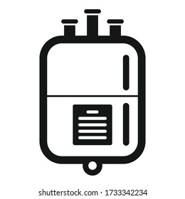 Blood transfusion package icon. Simple illustration of blood transfusion package vector icon for web design isolated on white background
