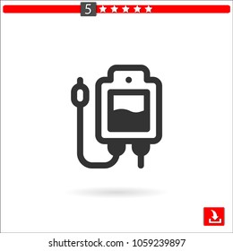 blood transfusion vector icon