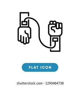 Blood transfusion vector icon